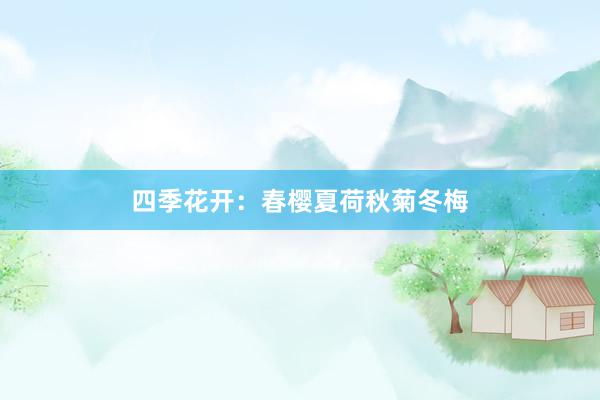 四季花开：春樱夏荷秋菊冬梅